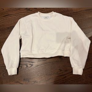 Aritzia Cropped Crewneck Sweatshirt